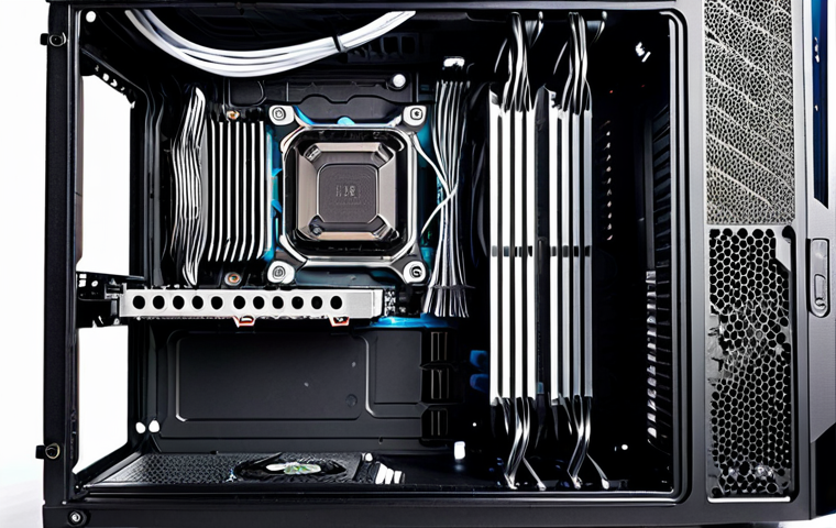 컴퓨터 그래픽카드 온도 관리 방법 - Optimized Case Airflow**

"A meticulously clean and organized PC interior showcasing optimal airflow...