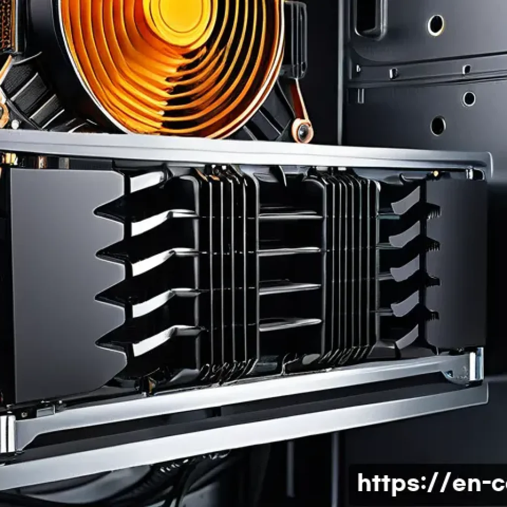 쿨링 팬과 수냉쿨러의 차이 - **Prompt for a high-end air cooler:**
    "A photorealistic, high-resolution image of a large, robus...