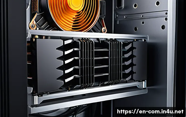 쿨링 팬과 수냉쿨러의 차이 - **Prompt for a high-end air cooler:**
    "A photorealistic, high-resolution image of a large, robus...