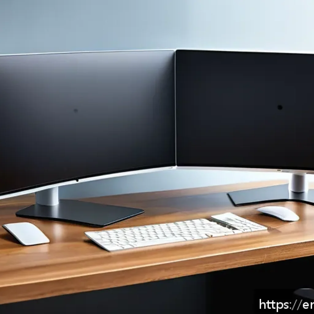 컴퓨터 고장 진단 프로그램 추천 - A modern home office setup featuring a sleek desktop PC with multiple monitors displaying detailed h...