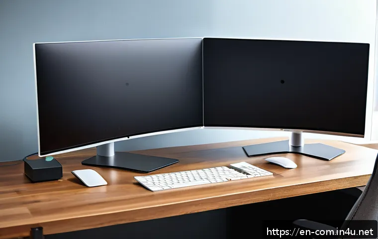 컴퓨터 고장 진단 프로그램 추천 - A modern home office setup featuring a sleek desktop PC with multiple monitors displaying detailed h...